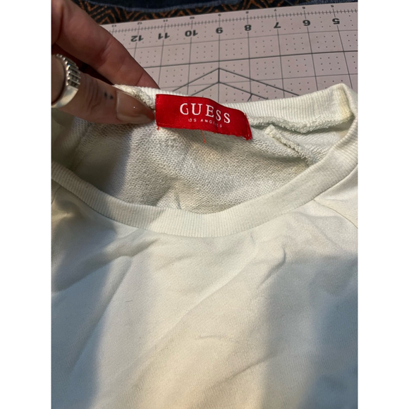 Women's Guess Sweatshirt, Size Unspecified, White - Picture 1 of 5
